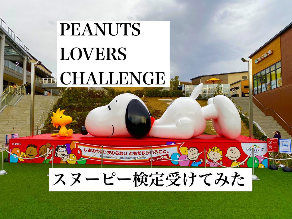 スヌーピー検定受けてみた Peanuts Lovers Challenge Tomoblog